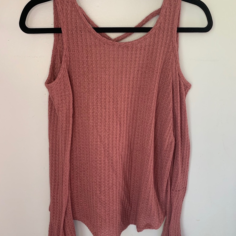 Charlotte Russe Cold Shoulder Sweater